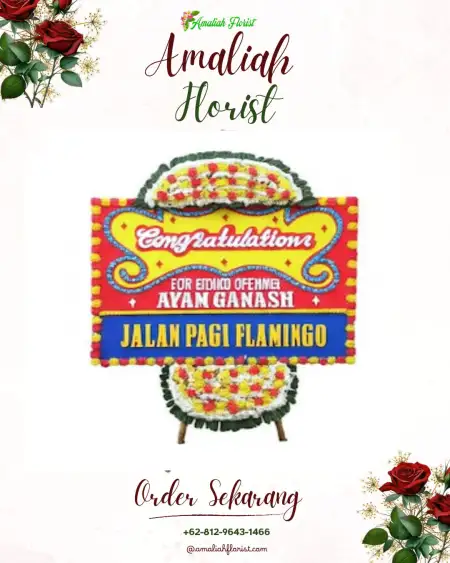 Sewa Papan Bunga Tajuk